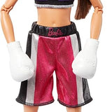 Barbie Profissões Boneca Boxeadora Articulada com acessórios de Boxe