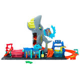 Hot Wheels City Pista de Brinquedo Lava-Rápido Mega Tubarão