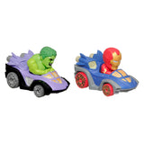 Hot Wheels RacerVerse Veículo de Brinquedo Iron Man e Hulk