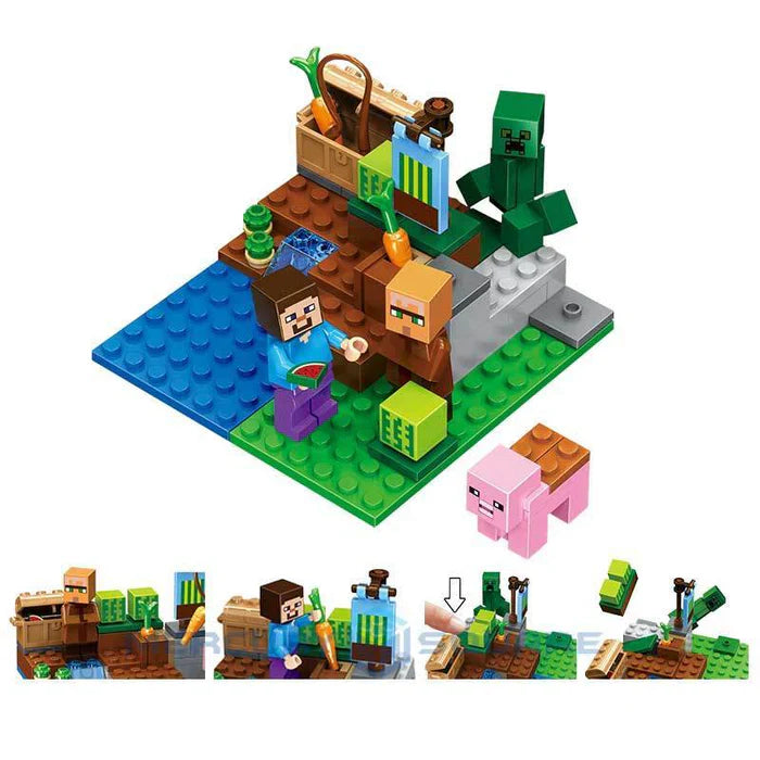 Blocos de Montar Minecraft 4 em 1 354 peças