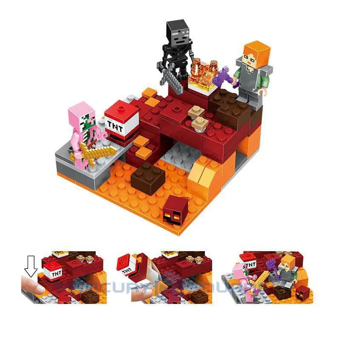 Blocos de Montar Minecraft 4 em 1 354 peças