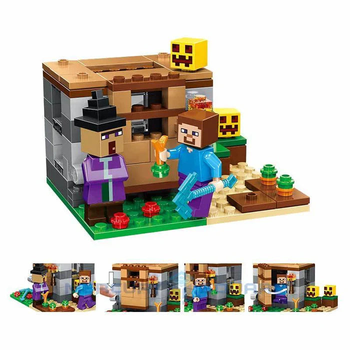 Blocos de Montar Minecraft 4 em 1 354 peças