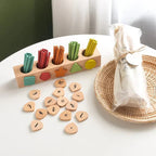 Brinquedo Matemático Montessori Varas e Formas para Aprendizagem Precoce