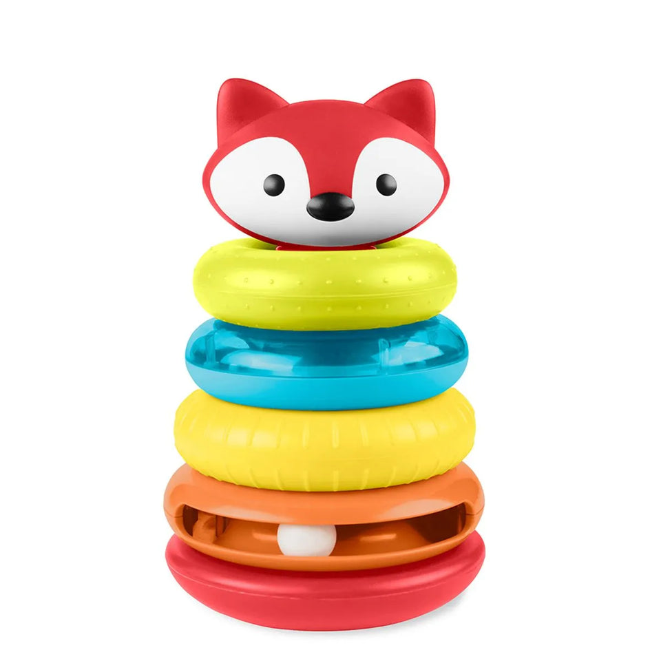 Brinquedo Infantil Interativo Argolas de Empilhar Raposa Skip Hop