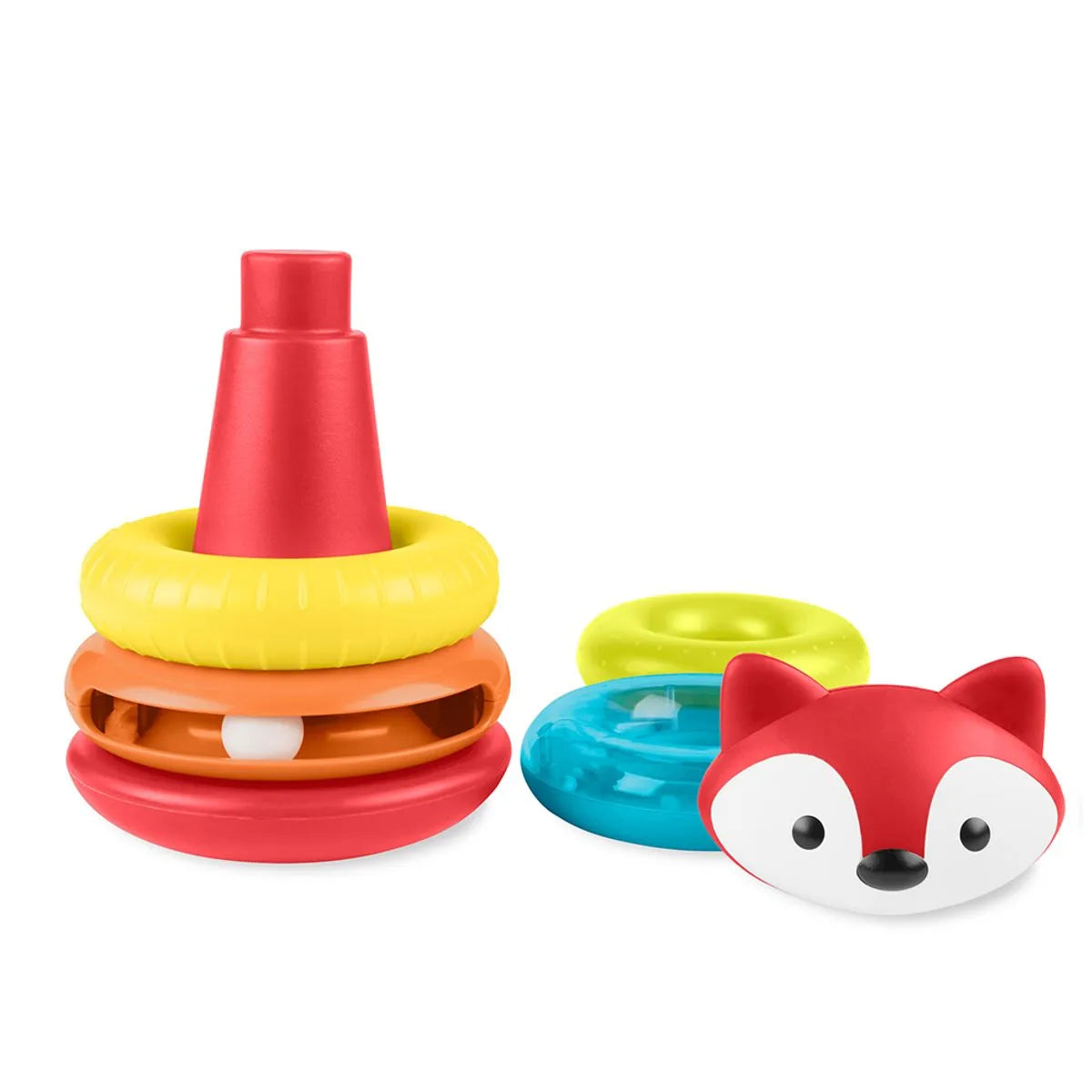 Brinquedo Infantil Interativo Argolas de Empilhar Raposa Skip Hop
