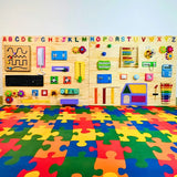 Painel Gigante de Atividade Educativas 200x80cm Modelo Retangular