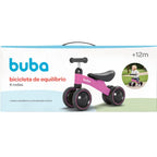 Bicicleta de Equilíbrio Rosa Buba