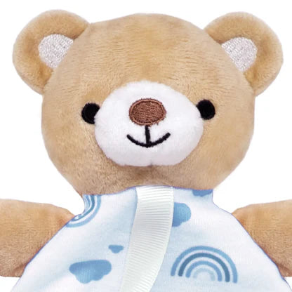 Naninha com Prendedor de Chupeta Urso Azul Buba