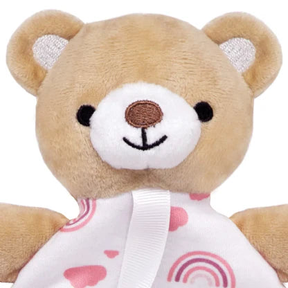 Naninha com Prendedor de Chupeta Urso Rosa Buba