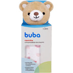 Naninha com Prendedor de Chupeta Urso Rosa Buba