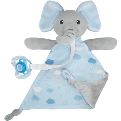 Naninha Para Bebê Pelúcia Antialérgica Elefante Azul Buba