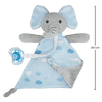 Naninha Para Bebê Pelúcia Antialérgica Elefante Azul Buba