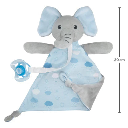Naninha Para Bebê Pelúcia Antialérgica Elefante Azul Buba