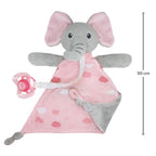 Naninha Para Bebê Pelúcia Antialérgica Elefante Rosa Buba