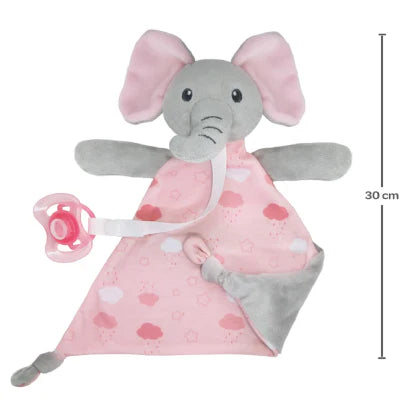 Naninha Para Bebê Pelúcia Antialérgica Elefante Rosa Buba