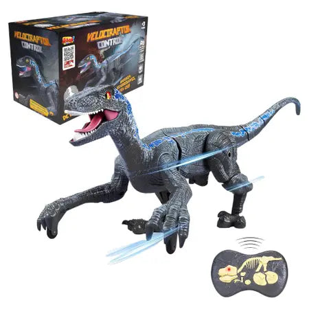 Dinossauro Velociraptor Recarregável Controle Remoto