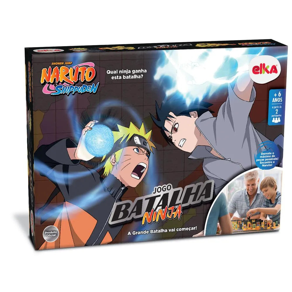 Jogo de Tabuleiro Naruto Shippuden Batalha Ninja - Número de Jogadores 2