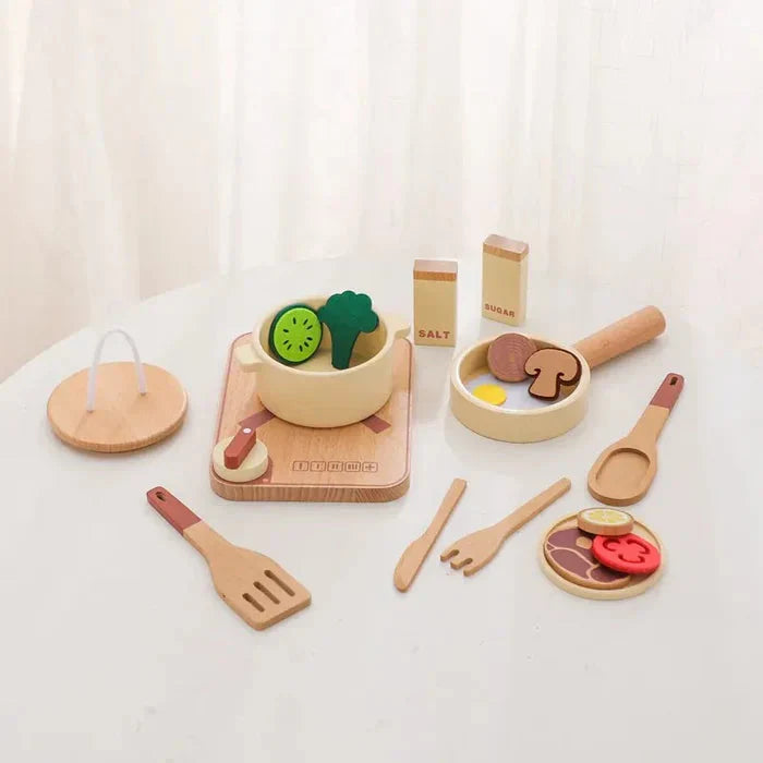 Kit Cozinha em Madeira Montessori