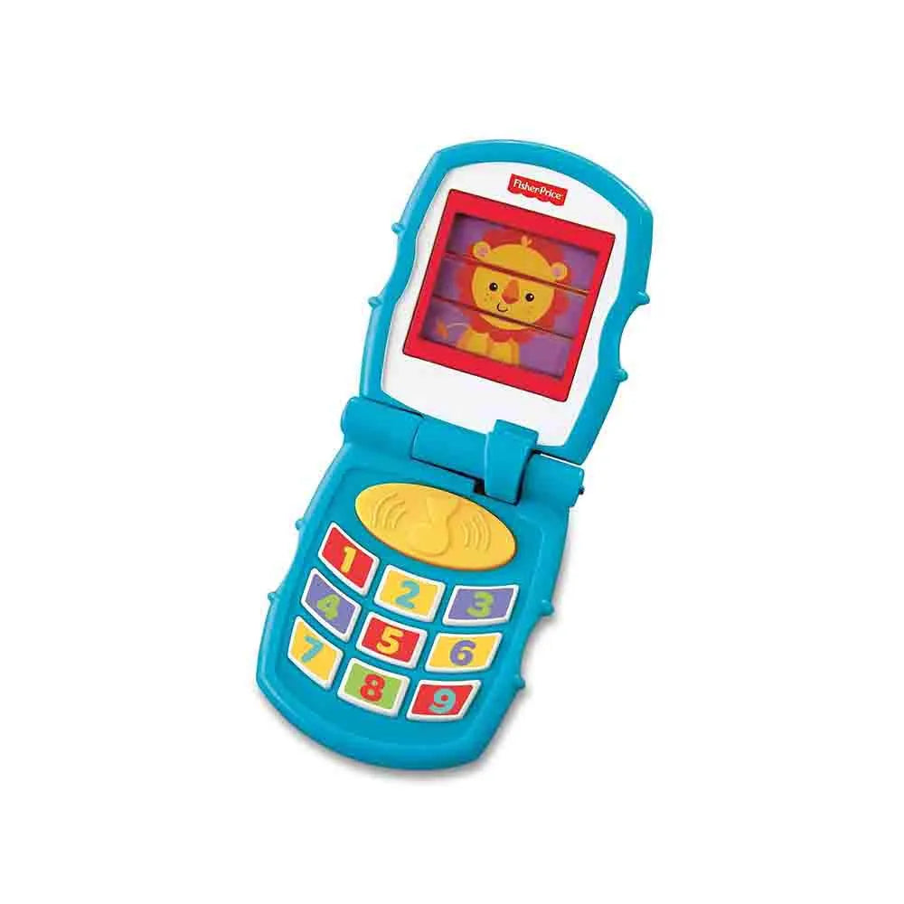 Celular Infantil Animais Abre e Fecha Unissex Azul e Vermelho Fisher-Price