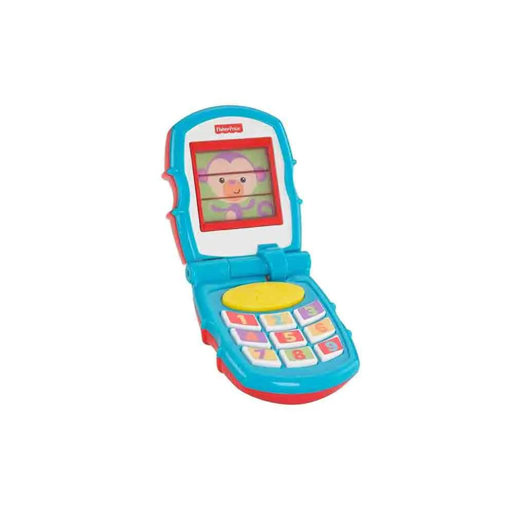 Celular Infantil Animais Abre e Fecha Unissex Azul e Vermelho Fisher-Price