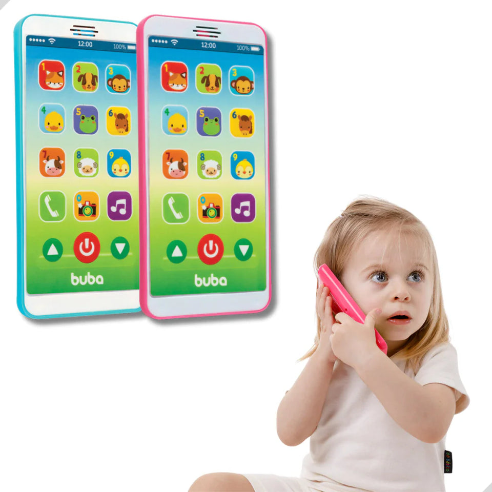 Baby Phone Celular Telefone Brinquedo Musical Educativo Buba
