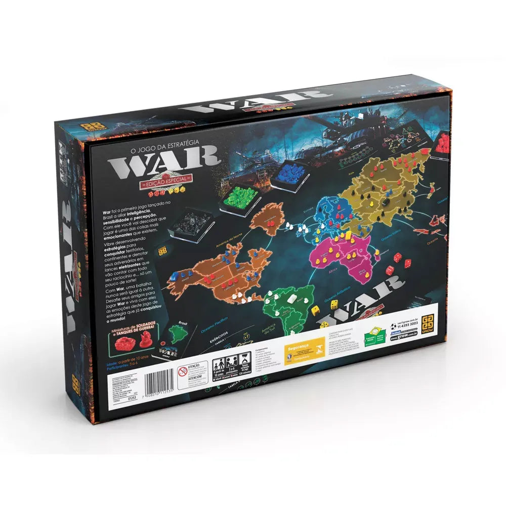 Jogo War Edição Especial Nova Embalagem Grow
