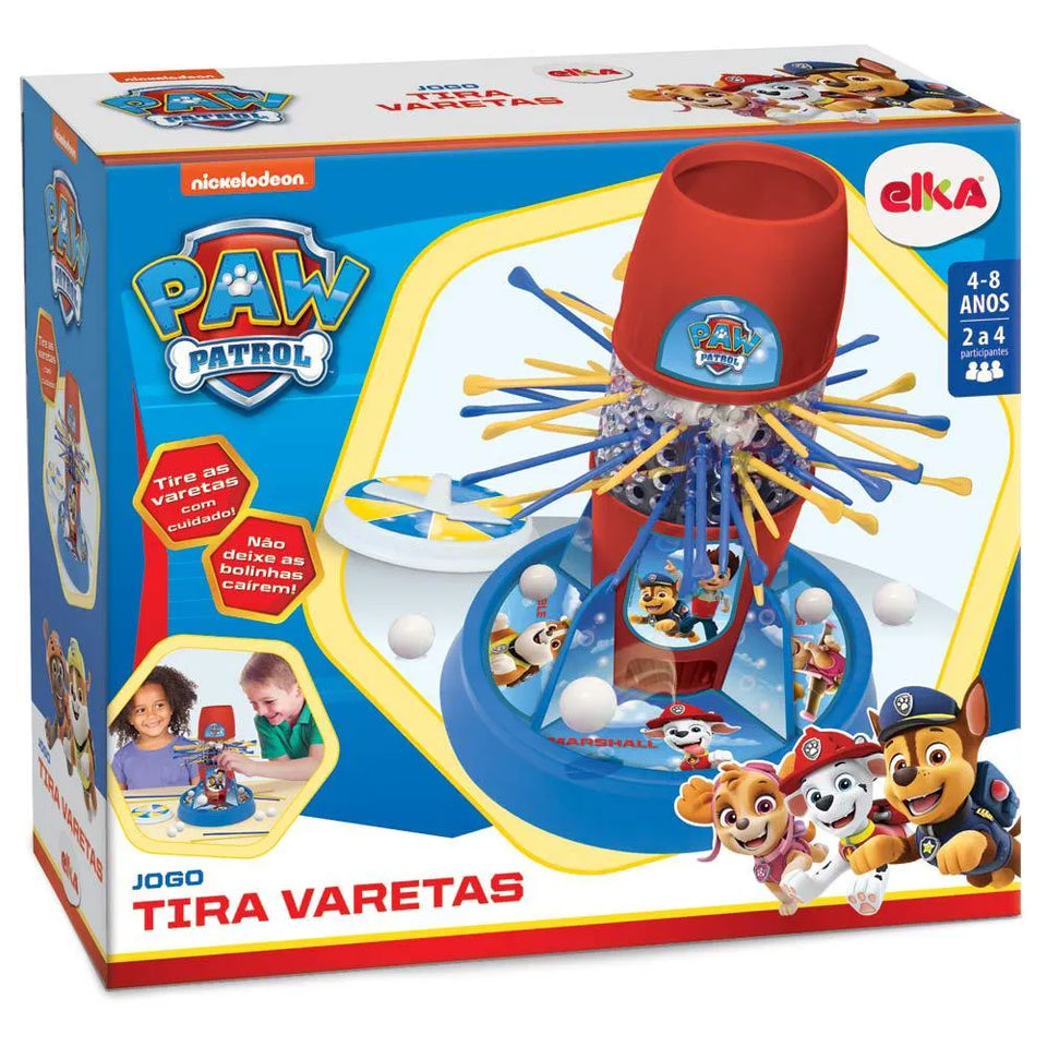 Jogo Tira Varetas Nickelodeon Patrulha Canina 2 a 4 Jogadores