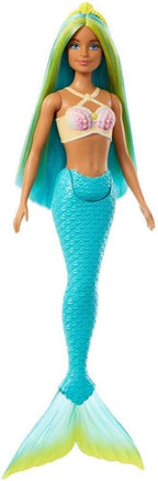 Barbie Fantasia Sereia com Cabelo Azul e Amarelo