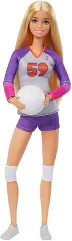 Barbie Profissões Boneca Jogadora de Vôlei Articulada
