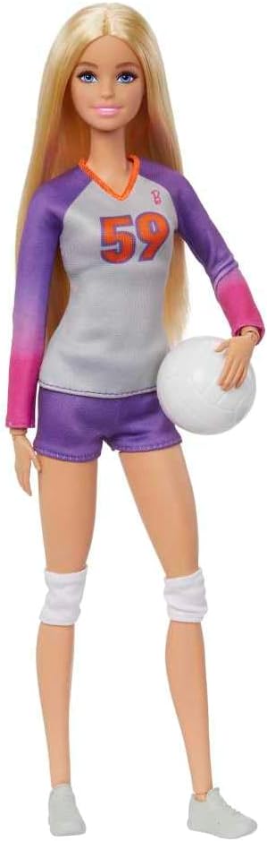 Barbie Profissões Boneca Jogadora de Vôlei Articulada