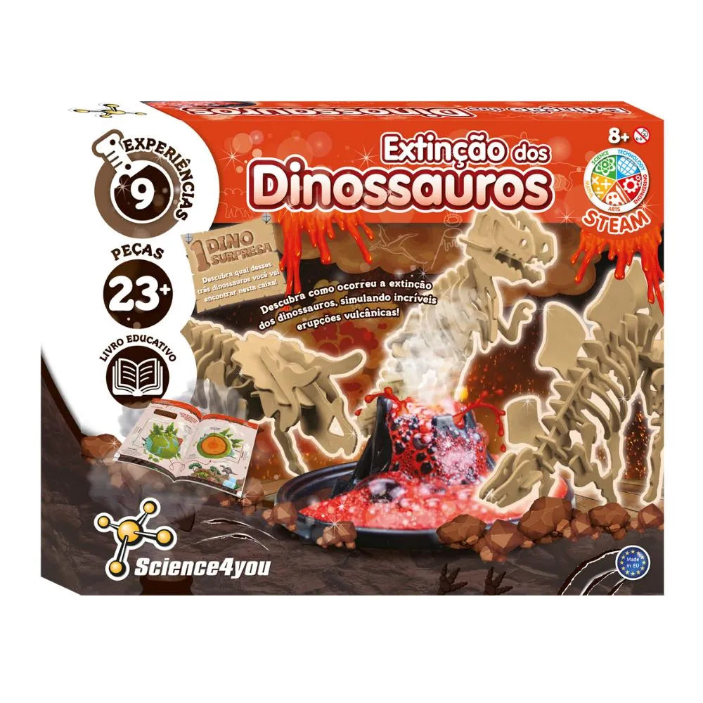 Conjunto de Atividades Extinção dos Dinossauros Science4you
