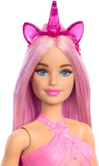 Barbie Um Toque de Mágica, Boneca Saia de Unicórnio de Sonho Rosa