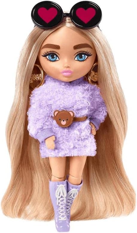 Boneca Barbie Extra Mini Roupa Lilás