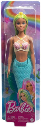 Barbie Fantasia Sereia com Cabelo Azul e Amarelo