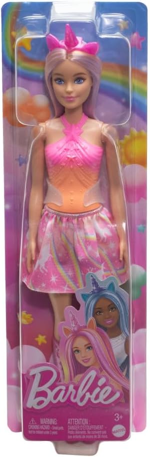 Barbie Um Toque de Mágica, Boneca Saia de Unicórnio de Sonho Rosa