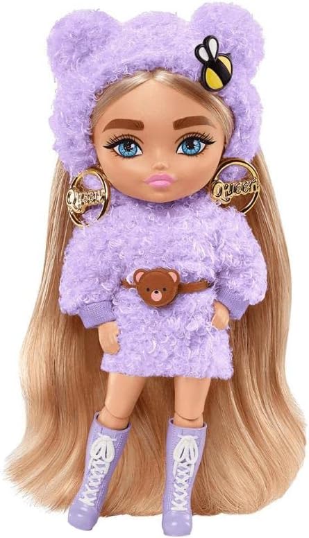 Boneca Barbie Extra Mini Roupa Lilás