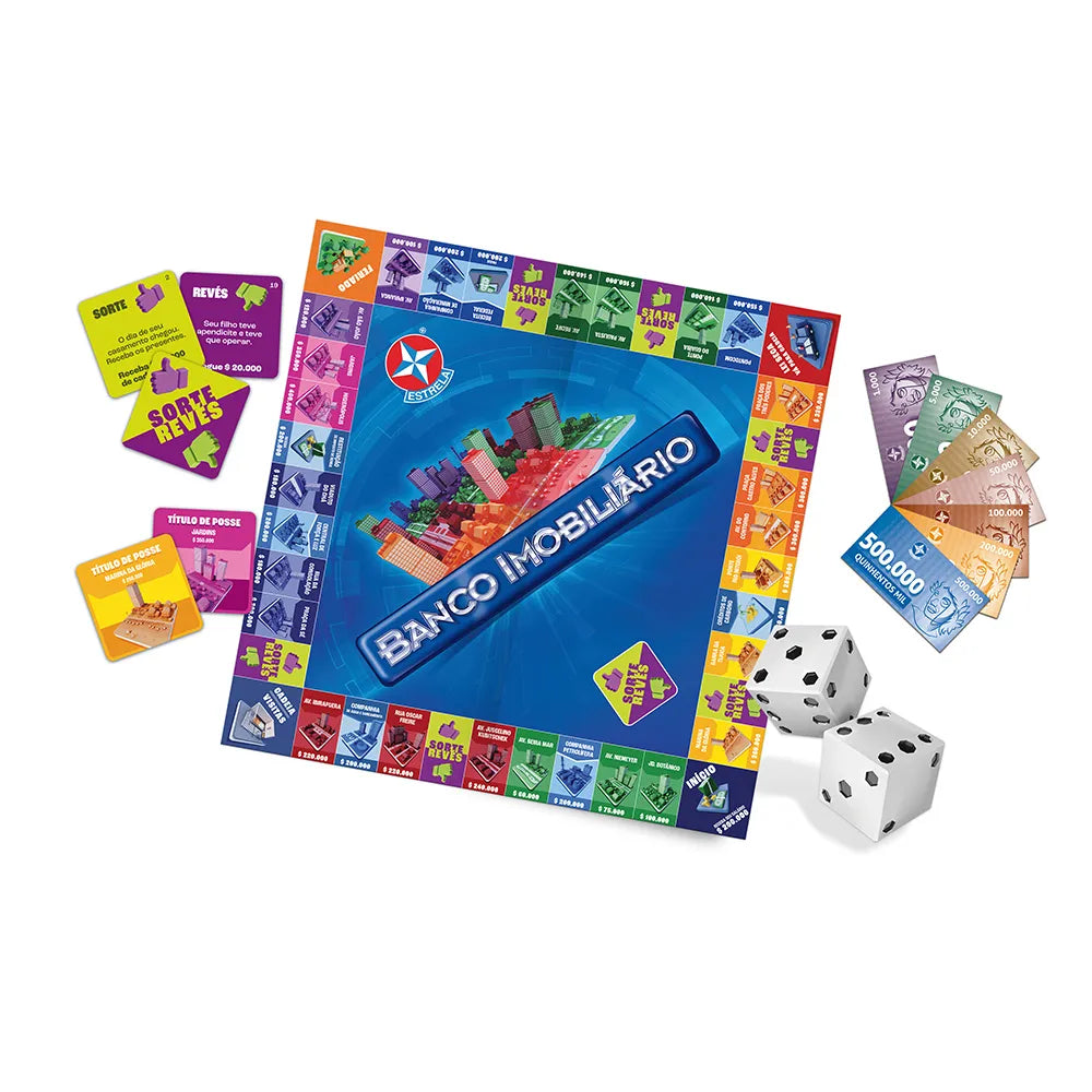 Jogo de Tabuleiro Banco Imobiliário, Estrela