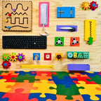 Painel Gigante de Atividade Educativas 200x80cm Modelo Retangular