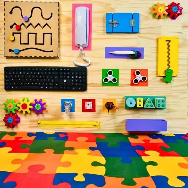 Painel Gigante de Atividade Educativas 200x80cm Modelo Retangular