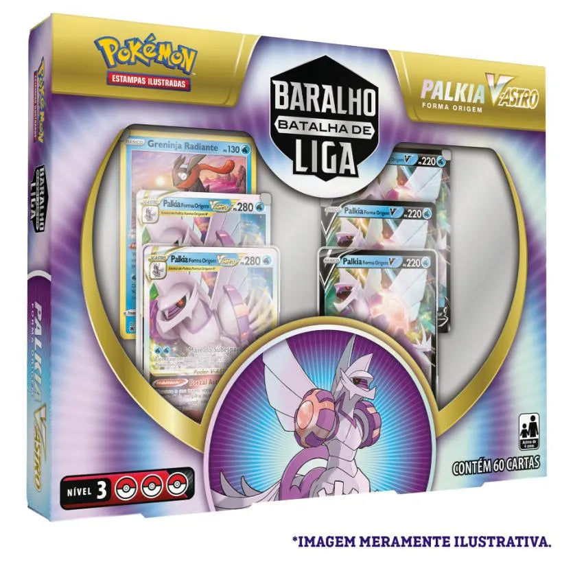 Jogo de Cartas Batalha de Liga Palkia V-Astro Pokémon, Copag
