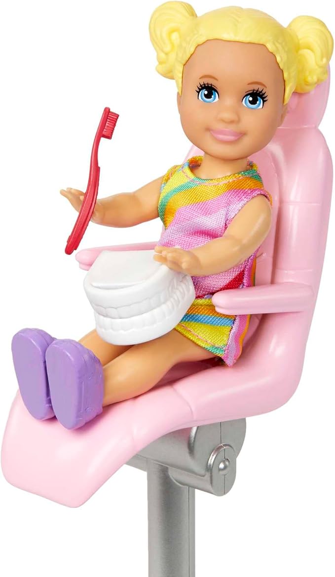 Barbie Profissões Boneca Conjunto Médica Dentista Morena