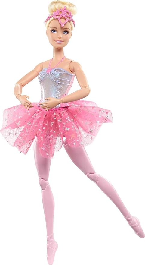 Barbie Fantasia Boneca Bailarina Luzes Brilhantes