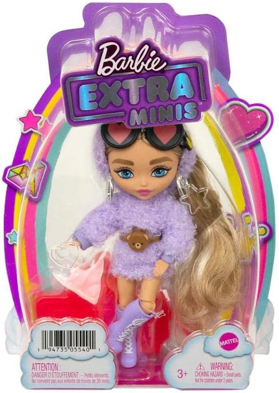 Boneca Barbie Extra Mini Roupa Lilás