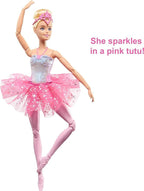 Barbie Fantasia Boneca Bailarina Luzes Brilhantes