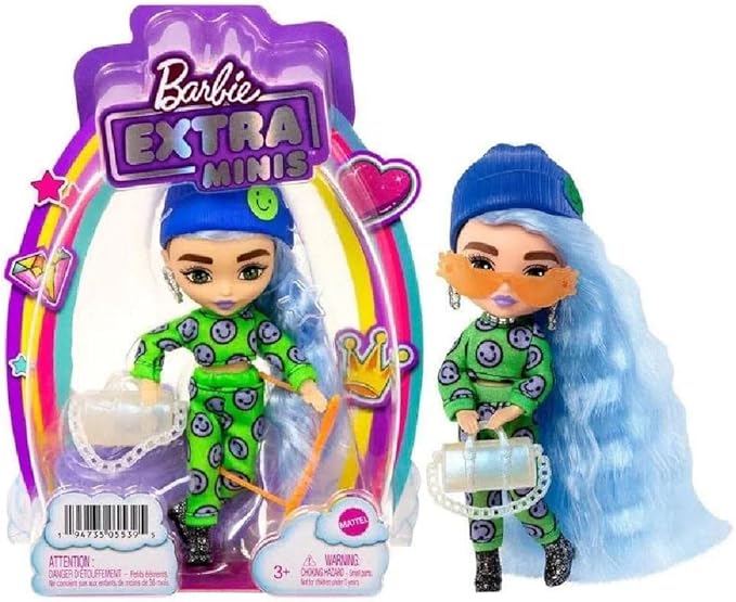 Boneca Barbie Extra Minis Conjunto Verde com Emoji