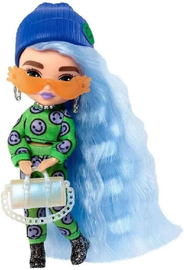 Boneca Barbie Extra Minis Conjunto Verde com Emoji
