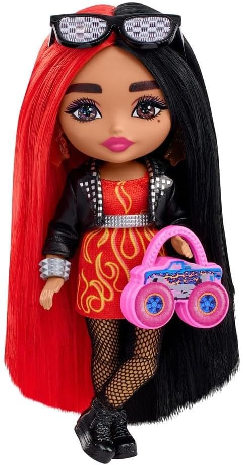 Barbie Extra Minis Boneca Cabelo Vermelho e Preto