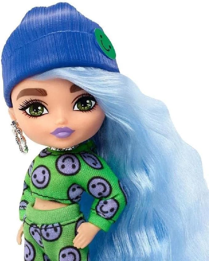Boneca Barbie Extra Minis Conjunto Verde com Emoji