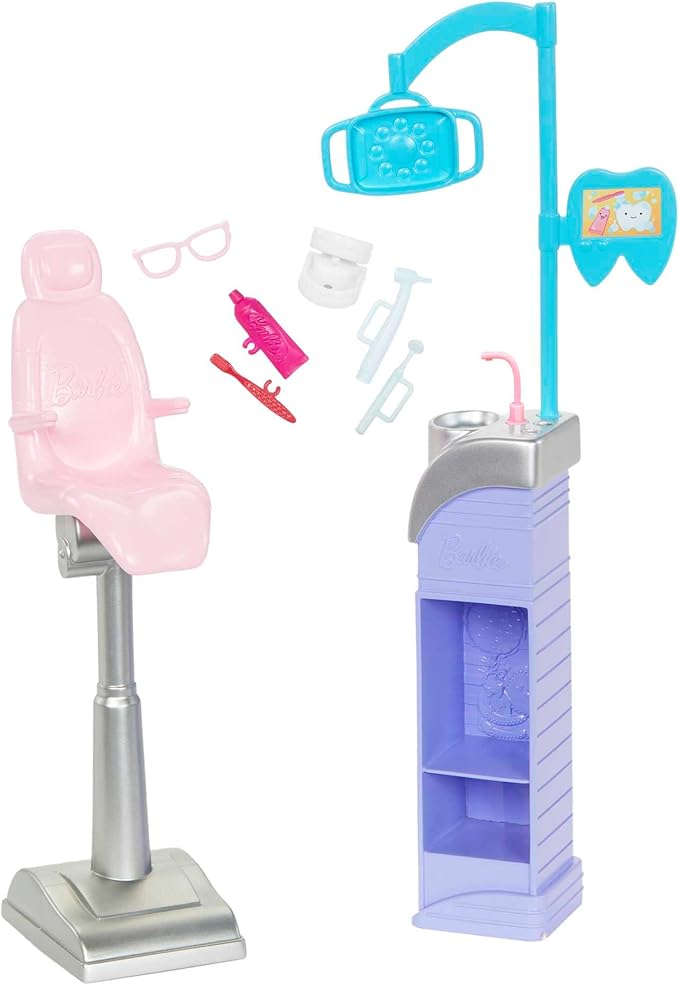 Barbie Profissões Boneca Conjunto Médica Dentista Morena