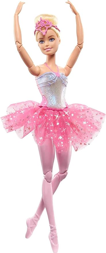 Barbie Fantasia Boneca Bailarina Luzes Brilhantes